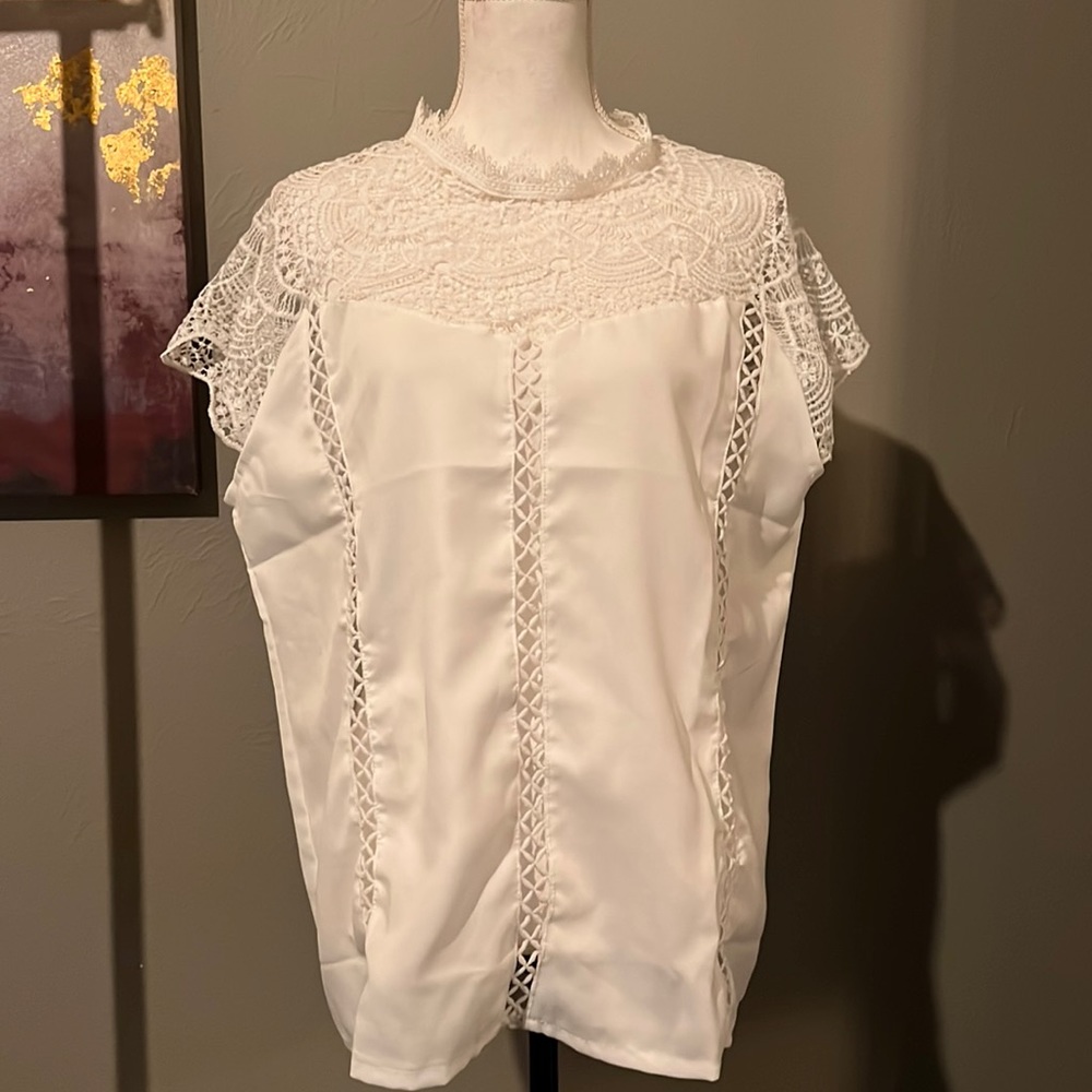 Lace top shirt